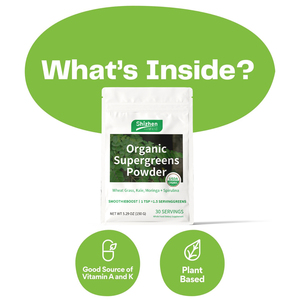 ผงซูเปอร์กรีนออร์แกนิก OEM - ได้รับการรับรองจาก USDA สาหร่ายข้าวสาลี ผักคะน้า มะรุม สาหร่ายสไปรูลิน่า 150 กรัม 30 หน่วยบริโภค อาหารเสริม - Product Image 2