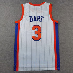 2025 haute qualité basket-ball hommes brodé cousu noir bleu maillots #3 Josh Hart et #32 Karl-Anthony Towns <span class=keywords><strong>Knicks</strong></span> Jersey - Product Image 2