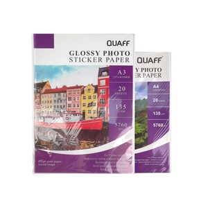 <span class=keywords><strong>Quaff</strong></span> กระดาษภาพถ่าย150gsm 135gsm 90gsm A3 A4กันน้ำพิมพ์ได้สีขาวอิงค์เจ็ทมันวาวสูง - Product Image 1