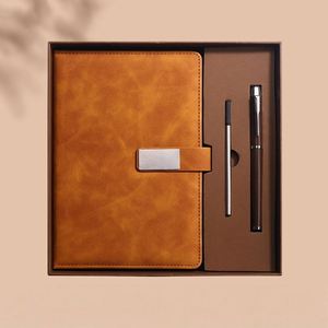 Ensemble de carnet de notes A5 élégant et luxueux X418 avec couverture en cuir PU durable, ensemble de carnet de notes de bureau, recharge de stylo, carnet de notes durable, cadeau - Product Image 2