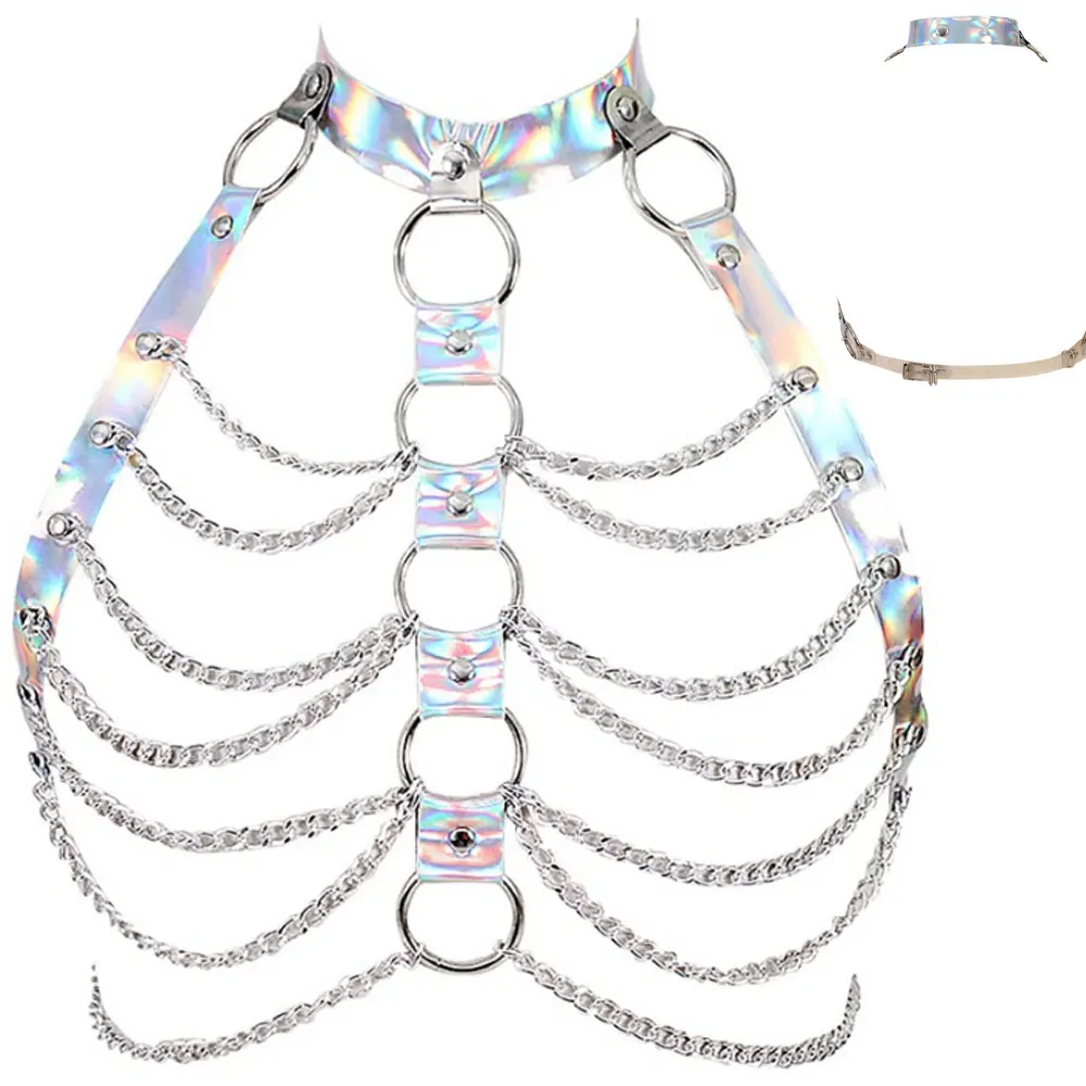 【KAPITAL】BRASS X SILVER FETISH CROPPED JEWEL HARNESS Kapital Brass and Silver Cropped Jewel Harness women – HARUYAMA