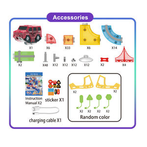 ITTL DIY Maglev Luminous Railcar con 180 piezas, juguete educativo de montaje 3D, coche magnético sobre riel, <span class=keywords><strong>tren</strong></span> eléctrico, cubo de juguete para niños - Product Image 5