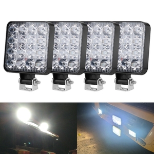 Mini projecteur de travail LED 3 pouces 48W, barre lumineuse de circulation pour voiture, projecteur tout-terrain 12V 24V pour Jeep, camion, voiture, SUV, VTT, tracteur, moto - Product Image 2