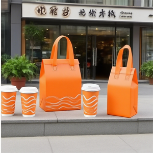 Vente en gros de sac isotherme à emporter pour garder le froid LOGO imprimé personnalisé sac isotherme souple écologique sacs non tissés isolés colorés - Product Image 6