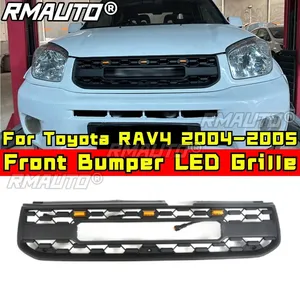 Bumper Grill for Toyota RAV4 2004-2005 Car Front Bumper Racing Grille Body Kit <b>ABS</b> Plastic Front Bumper Grille Car Accessories - Product Image 1