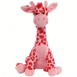 Animales de <span class=keywords><strong>la</strong></span> <span class=keywords><strong>selva</strong></span> peluches rosa giraffa peluche farcito giocattolo - Product Image 5