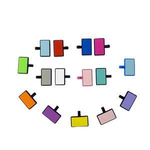 OKSILICONE 15 vorhandene Farben für Sie wählen können Lase Haustier Name Informationen Rechteck Form leer ID Silikon Haustier Tag - Product Image 4