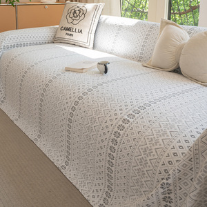 All Season Chenille <b>Sofa</b> Cover 145-185Cm Geometric Pattern Non Slip Modular <b>Sofa</b> <b>Protector</b> - Product Image 1