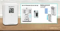 Station météo WiFi 7-en-1 0320-025T avec surveillance solaire à distance, température, humidité, vitesse du vent, pluie, UV, 8 capteurs de température