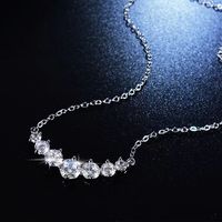 Kustom 18K emas putih VVS Moissanite berlian mode kalung liontin perhiasan kustom