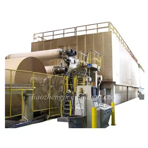 50 T High Strength Corrugated Cardboard Production Line,Fourdrinier Waste Carton Pulping Kraft Paper Manufacturing From HAOZHENG