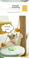 Arbre à chat écologique en gros, durable, petit cactus amusant avec plateforme de saut pour le repos du chat