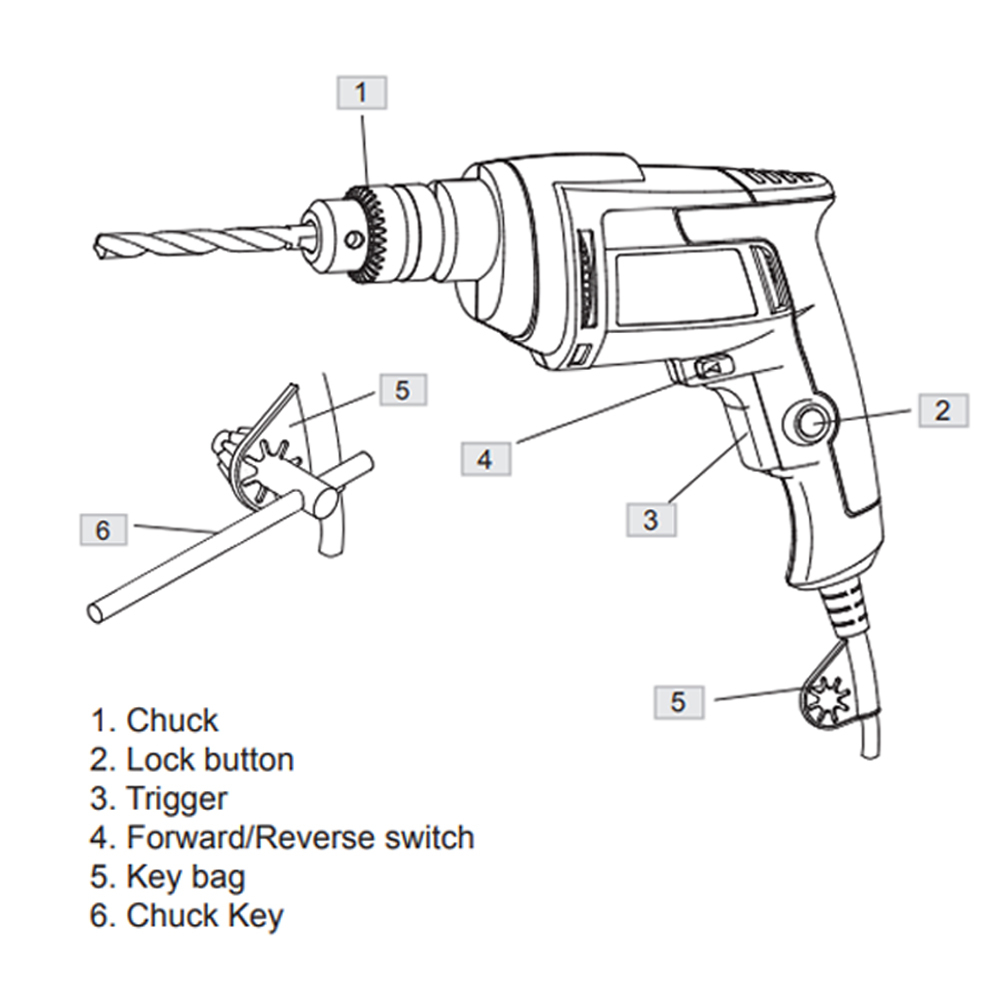 DEVON Speed Control 13mm Angle Drill Power Tool Dc Electric Drill for Household Use · image 3