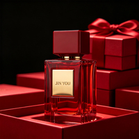 Flacon de parfum vide personnalisé écologique 30ml 50ml 100ml, forme carrée, en verre épais, avec pulvérisateur à fine brume et sérigraphie givrée