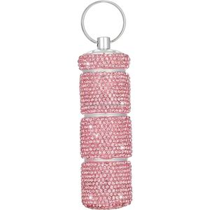 Boîte à pilules étanche en métal avec porte-clés, boîte à médicaments pour voyage, assemblage facile, personnalisable - Product Image 3
