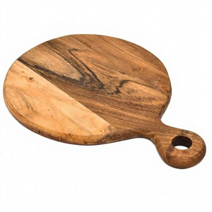 Tabla de Cortar de Madera Hecha a Mano para Cocina, Tabla de Cortar de Madera Maciza Premium para Cortar Verduras, Frutas, Carne, Pan, Natural - Product Image 4