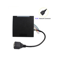 Lector de Control de Acceso de 125kHz 13.56MHz, Lector RFID POE TCP/IP LAN con TCP/UDP/HTTP/MQTT, Material ABS, IP68 Resistente al Agua