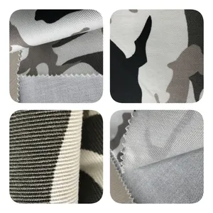CCW5/POOFO 100% Cotton camo fabric Uniform Dystuff Print FR Finishing Fabric for Uniform