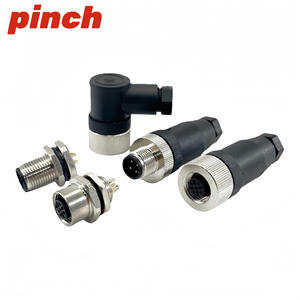 Conector Circular Pinch M12 de 4 Pines, Hembra, Impermeable, para Sensor, con Montaje de Brida - Product Image 3