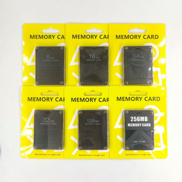 Games Data Storage Card 16MB 32MB 64MB 128MB 256MB for PlayStation 2 Game Colorful Memory Card for PS2 High Speed Memory Card
