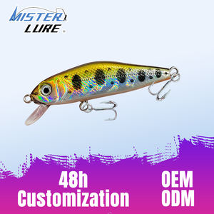 Señuelo de Pesca MISTER LURE de 8.2g y 60mm, Señuelo de Lanzamiento para Agua Dulce, Ojos 3D con Anzuelo, Acción de Natación Vívida, Cebo Duro - Product Image 1