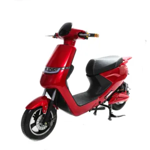 Ebike High quality 48v removable battery 2 person street legal electric moped scooter with pedals