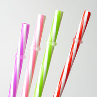 Pailles à boire jetables en PLA 100P sans plastique, à base de maïs, biodégradables, compostables, sans BPA, durables, pour les fêtes