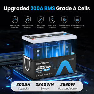 房车磷酸铁锂电池 12V 300Ah 5000+ 次循环 460Ah 560Ah 600Ah 蓝牙锂电​​池，适用于太阳能房车空调 - Product Image 3