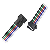 Kabel Harness Terminal 2P Jantan Betina SM Pitch 2.54mm, Kabel Sambungan Papan Lampu LED Tembaga Berlapis Timah, Pasokan Langsung Pabrik