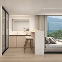 Casa Capsula in Alluminio M3 Prefabbricata Modulare con Illuminazione Intelligente e Bagno per Hotel e Campeggi