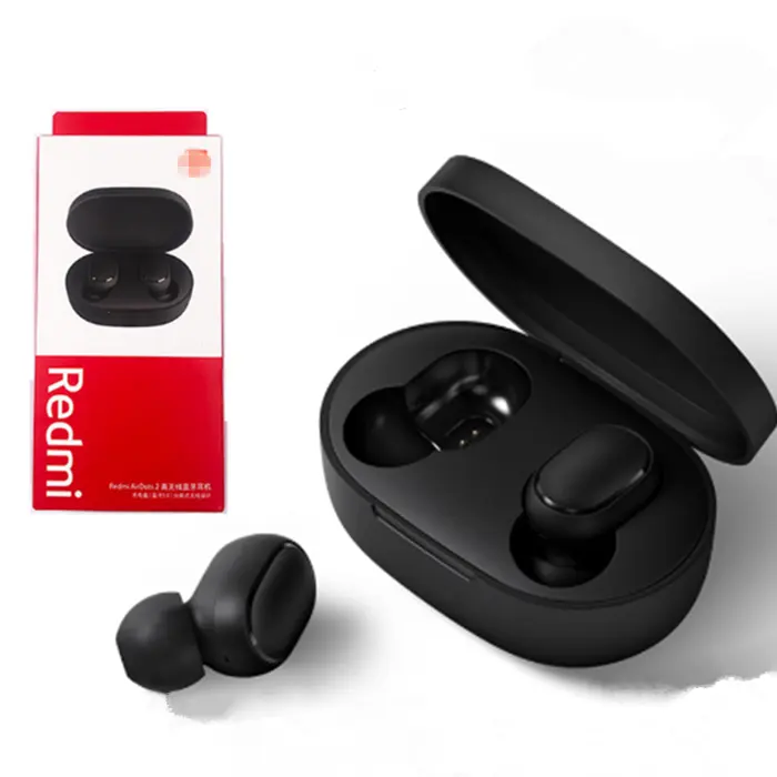 Earphone Nirkabel Xiaomi Redmi Airdots 2 TWS, Headset Gaming Kontrol AI dengan Mic, Earbuds Xiaomi Airdots S