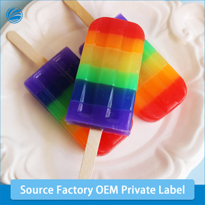 Private Label Natural Organic Whitening Handmade <b>Soap</b> 7 Colorful Ice Cream Bath <b>Soaps</b> Travel Size for Kids - Product Image 2