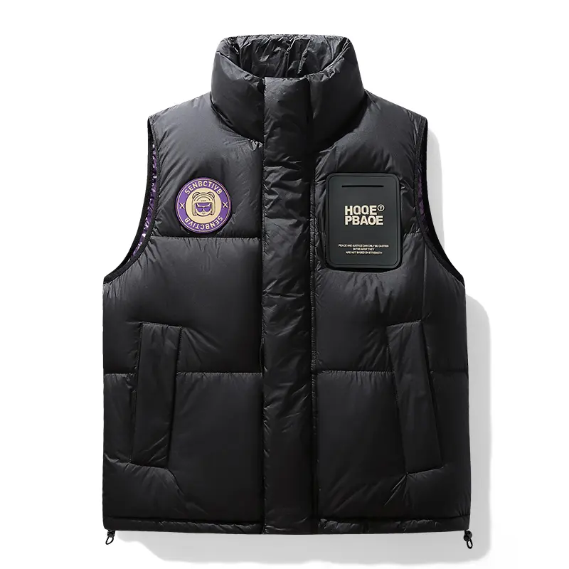 2023 New High Quality Customize The Pattern And Logo Puffer Vest Men Fashion Puffer Jacket Men Vest
