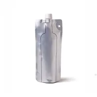 Op maat gemaakte logo zijvouw aluminiumfolie fruit sap verpakking zak plastic zakje met tuit sapzakje aluminiumfolie Mylar lichtgewicht