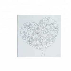 Venta al por mayor mini línea de árbol de amor y perrito regalos pintura impresa de <span class=keywords><strong>la</strong></span> lona para niños adultos - Product Image 3