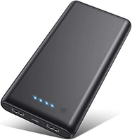 Cargador Portátil Q5 Ultra Delgado, Mini Banco de Energía ABS con Doble Puerto USB para Teléfono Celular
