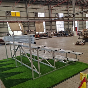 Tribune en aluminium <span class=keywords><strong>à</strong></span> 4 niveaux <span class=keywords><strong>à</strong></span> faible hauteur, sièges portables pour stade <span class=keywords><strong>de</strong></span> football, bancs en aluminium AL- Sièges <span class=keywords><strong>de</strong></span> tribune extérieurs NLP-4 - Product Image 3