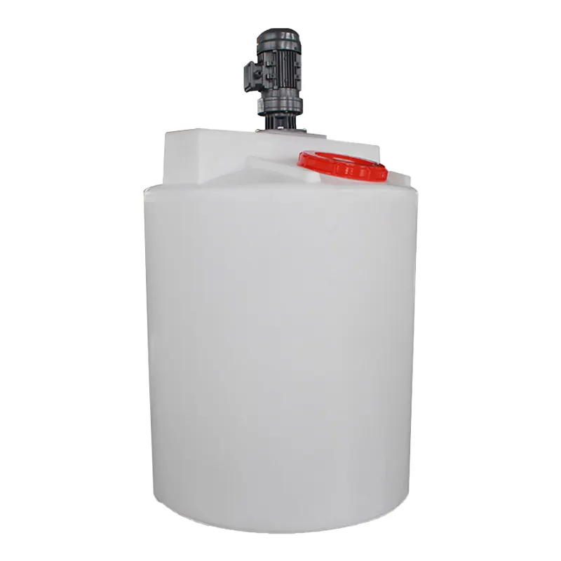 1000l Pe Plastic Tanks/Doseren Tank Agitate Mixer Voor Het Mengen Van Water Met 1.5pk