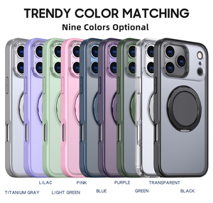 Sang Trọng Xoay Nam Châm Vòng Gấp Đứng Trường Hợp Điện Thoại Cho <span class=keywords><strong>Iphone</strong></span> 17 Không Khí 15 16 Pro Max 14 13 12 11 Ống Kính Bảo Vệ Rõ Ràng Acrylic Bìa - Product Image 6