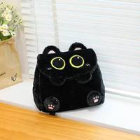 Sac à bandoulière en peluche Kawaii personnalisé avec certification CE EN71 CPC, sac à bandoulière en forme de chat de dessin animé avec chaîne, fabrication ODM/OEM