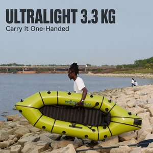 Packraft Inflable Ultraligero de 2.7M para una Persona, Kayak de TPU para Aguas Claras con Mochila para Senderismo, Camping y Pesca - Product Image 5