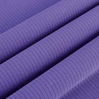Tissu maille interlock 100 % polyester 50D à mini-carreaux, maille ajourée pour vêtements de sport, polo, vêtements pour filles, doublure intérieure