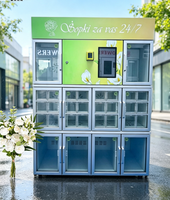 Distributeur automatique de fleurs à plusieurs modes de paiement pour rue piétonne, distributeur automatique de fleurs sans surveillance