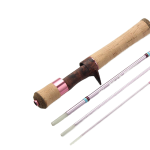 Caña de Pescar Haodun Full Fuji O-Ring de 4 Secciones, Micro Señuelo, XUL Ultra Suave, Fibra de Vidrio, Boca de Caballo, 1.43m 78g 35cm Plegable - Product Image 1