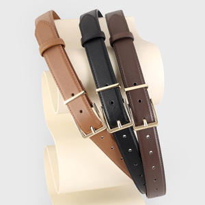 <span class=keywords><strong>Cintura</strong></span> personalizzata in pelle di mucca <span class=keywords><strong>bordeaux</strong></span> stile retrò per le donne pieno grano genuino jeans Casual alta qualità Pin in rame personalizzato - Product Image 3