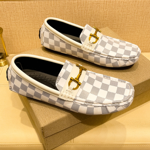 Mocassins en cuir pour hommes, antidérapants, respirants, pour la marche en extérieur, chaussures décontractées à enfiler pour le travail, le bureau, la conduite, baskets - Product Image 6