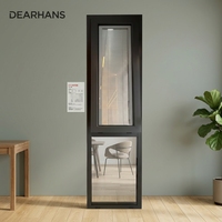 Fenêtre en aluminium inclinable, pivotante et à battants, avec isolation acoustique, anti-corrosion et stores intégrés, pour projets commerciaux