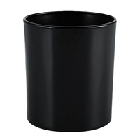 Supports de bougies simples en gros, bougeoirs en verre pulvérisé, bouteilles en verre dépoli pour bougies parfumées, logo personnalisé, MOQ flexible