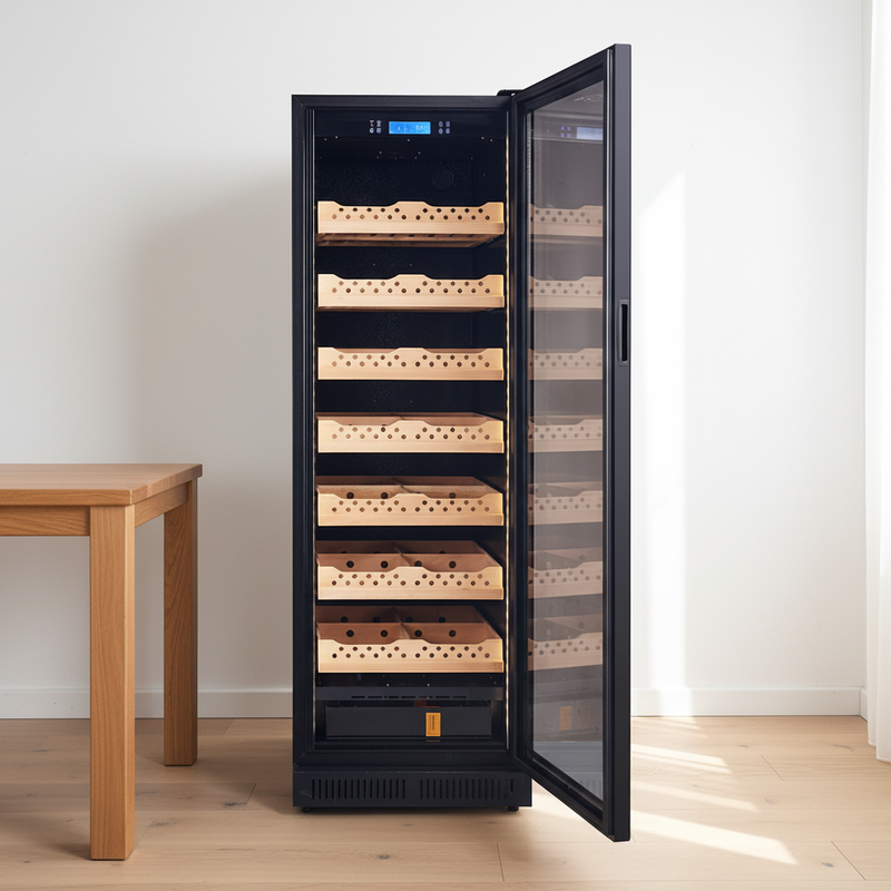 430L Lacquer Cigar Cabinet Humidity 1700