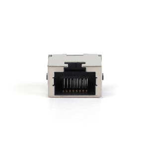 RCH-SP-39-2 Vertical 180 Degree Single Port Female <strong>RJ45</strong> Tab Cat5E 4p4c <strong>Ethernet</strong> Connector Without Light Bounce Or Socket - Product Image 2